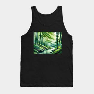 Baboo forest with river Tank Top